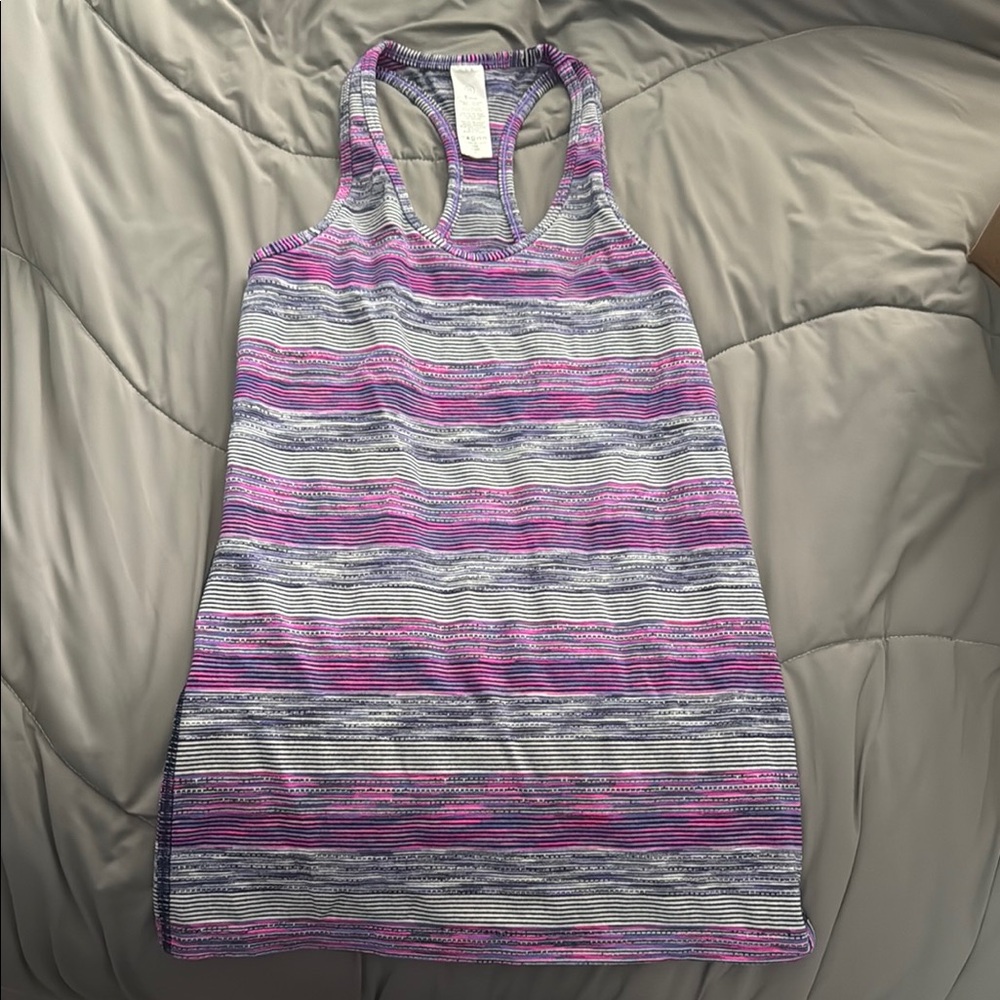 Ivivva Pink and Purple Racerback Tank Top